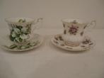 Royal Albert kop+schotel Trillium en Sweet Violets, Ophalen of Verzenden