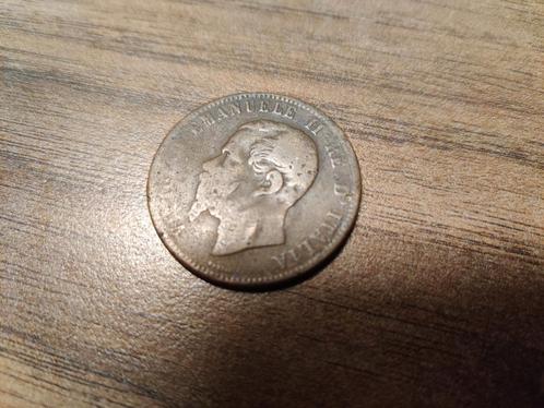 oude munt 1820-1860 Victor Emanuel 11 Italië, Postzegels en Munten, Munten | Europa | Niet-Euromunten, Losse munt, Italië, Ophalen of Verzenden