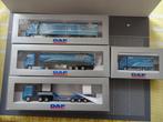 315 tematoys wsi daf demo set 4 stuks blauw 1:87 truc trein, Ophalen of Verzenden, Nieuw, Bus of Vrachtwagen, Herpa