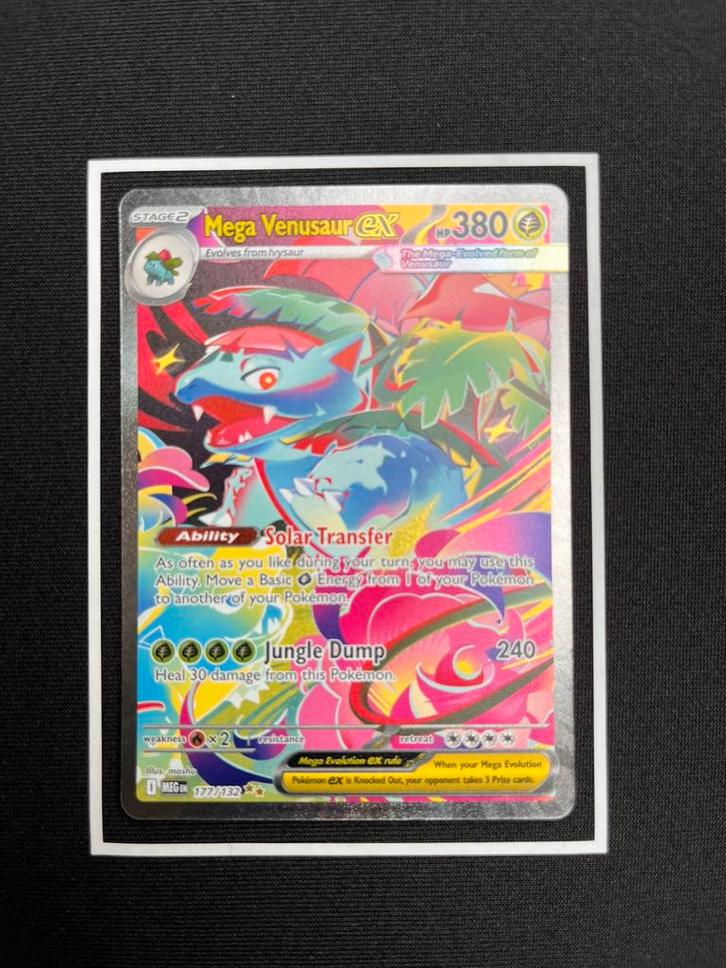 Mega venusaur ex 177/132, Hobby en Vrije tijd, Verzamelkaartspellen | Pokémon, Nieuw, Losse kaart, Foil, Ophalen of Verzenden