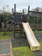 Houten Speeltoestel met Glijbaan en Schommels, Kinderen en Baby's, Ophalen of Verzenden, Gebruikt, Glijbaan, Aanbouwonderdeel