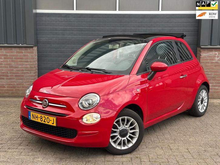 Fiat 500 C 1.2 Popstar All-season banden 4 cilinder 69PK, Auto's, Fiat, Bedrijf, Te koop, 500C, ABS, Airbags, Airconditioning