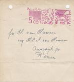 Kaartje jaar bijdrage Kamer van Koophandel, Rotterdam 1945, Postzegels en Munten, Brieven en Enveloppen | Nederland, Ophalen of Verzenden