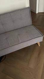 Slaapbank/ bank donkergrijs inklapbaar, Ophalen, Zo goed als nieuw, Tweepersoons