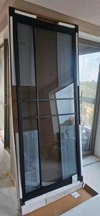Taatsdeur zwart - rookglas  235 x 98, Ophalen, 80 tot 100 cm, 215 cm of meer, Binnendeur