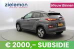 Hyundai Kona EV Premium 64 kWh - leer, Carplay, € 16.840,0, Auto's, Hyundai, Nieuw, 204 pk, SUV of Terreinwagen, Adaptive Cruise Control