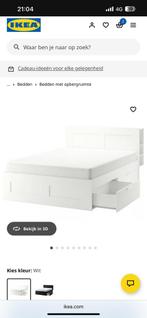 Op zoek Brimnes bed 160 Ikea, Huis en Inrichting, 150 tot 200 cm, Ophalen of Verzenden, Zo goed als nieuw, Minder dan 100 cm