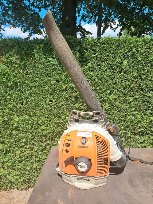Stihl BR600, Tuin en Terras, Bladblazers, Gebruikt, Ruggedragen, Benzine, Ophalen