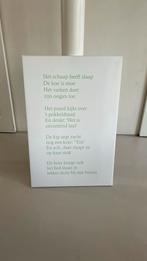 Poster met gedicht 60x90 cm, Foto of Poster, Zo goed als nieuw, Ophalen