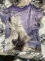 paarden shirt mt 170, Kinderen en Baby's, Kinderkleding | Maat 170, Ophalen of Verzenden, Zo goed als nieuw, Meisje, Shirt of Longsleeve