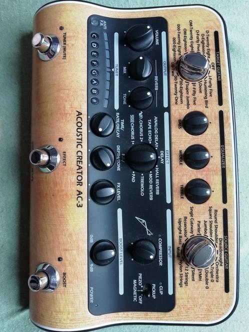 Zoom AC-3 Acoustic Creator, Muziek en Instrumenten, Effecten, Zo goed als nieuw, Chorus, Reverb, Equalizer, Compressor, Ophalen of Verzenden