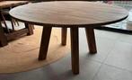 Woood Rhonda Eikenhouten Ronde Tafel - 150cm, Huis en Inrichting, Tafels | Eettafels, Ophalen, Gebruikt, Vijf personen of meer