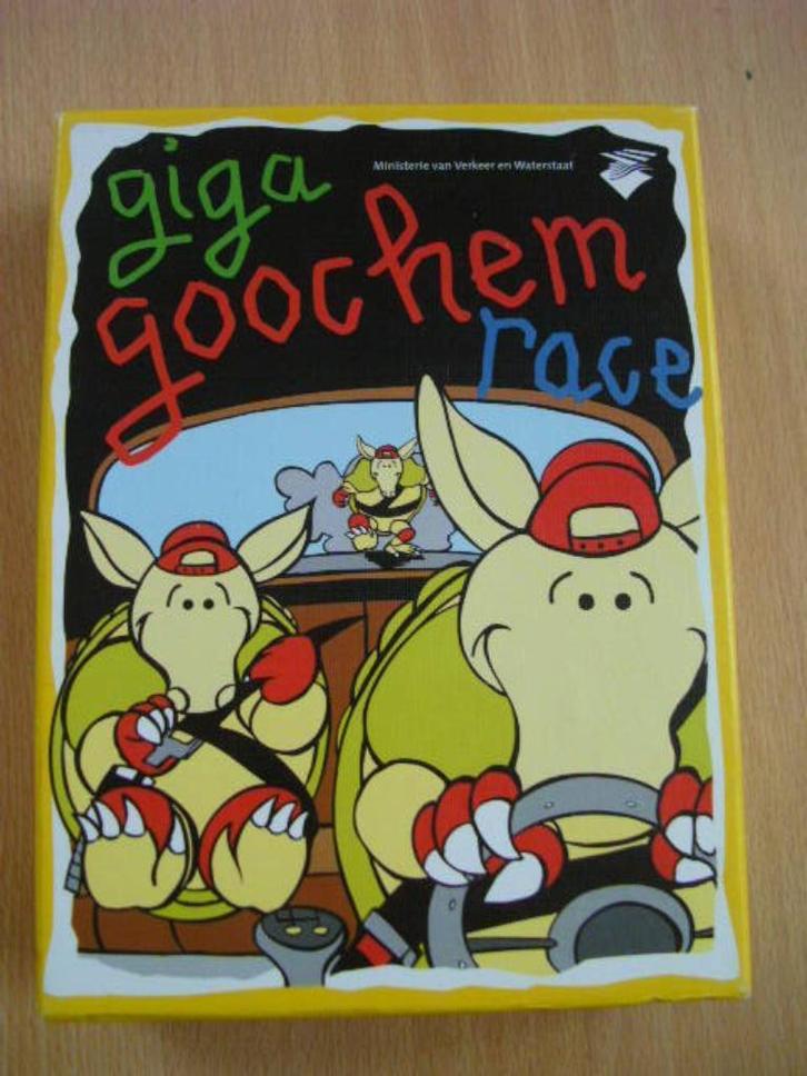Giga Goochem Race, kaartspel. Compleet en zgan, Hobby en Vrije tijd, Gezelschapsspellen | Kaartspellen, Zo goed als nieuw, Een of twee spelers