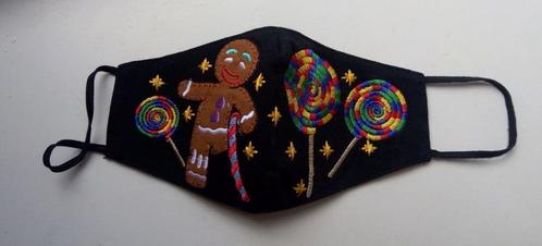 Mondkapje Gingerbread Man Christmas, Sieraden, Tassen en Uiterlijk, Overige Accessoires, Nieuw, Verzenden