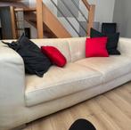 leren bank en 2 fauteuils, Huis en Inrichting, Ophalen, Gebruikt, 75 tot 100 cm, 200 tot 250 cm