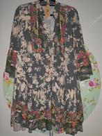 Fleurig A-lijn Bloemen Tuniek Jurkje Viscose maat 40 42, Ophalen of Verzenden, Zo goed als nieuw, Maat 46/48 (XL) of groter