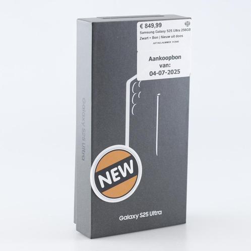 Samsung Galaxy S25 Ultra 256GB Zwart + Bon | Nieuw uit doos, Telecommunicatie, Mobiele telefoons | Samsung, Zo goed als nieuw
