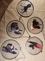 5x glas in lood hangboord met afbeeldingen, Ophalen of Verzenden