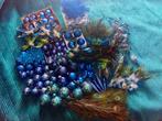 KERST DECORATIE PAUWEN BLAUW KERSTBALLEN KERSTVERSIERING, Ophalen, Zo goed als nieuw