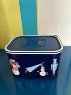 082 Nieuwe Tupperware trommel kerst 1,3 liter, Huis en Inrichting, Keuken | Tupperware, Verzenden, Nieuw, Blauw, Bus of Trommel