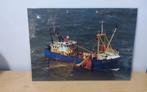 A4 Foto's van vissersboot op zee 5 stuks, Verzamelen, Scheepvaart, Ophalen of Verzenden, Zo goed als nieuw