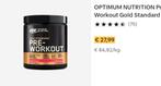 optimum nutrition watermeloen pre workout, Sport en Fitness, Gezondheidsproducten en Wellness, Ophalen, Nieuw, Poeder of Drank