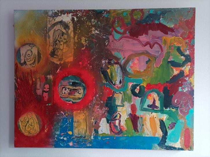 Outsider Art - Groot & Figuratief, Antiek en Kunst, Kunst | Overige Kunst, Ophalen