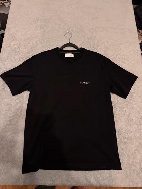 Flâneur Signature T-shirt Zwart Maat S, Kleding | Heren, T-shirts, Zo goed als nieuw, Maat 46 (S) of kleiner, Zwart, Ophalen of Verzenden