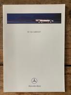 Folder, brochure Mercedes-Benz CLK cabriolet 1999 A208 nieuw, Nieuw, Ophalen of Verzenden, Mercedes-Benz, Mercedes