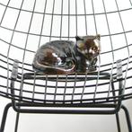 porselein KAT resting cat poes Hollywood Regency vintage, Ophalen of Verzenden, Gebruikt, Dier