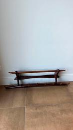 Vintage teakhouten kapstok, Huis en Inrichting, Wandkapstok, Ophalen of Verzenden, Zo goed als nieuw, Minder dan 100 cm