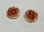 Partij Lego 2x nieuwe beige 2x2 rond spaghetti tegels, Ophalen of Verzenden, Nieuw, Losse stenen, Lego