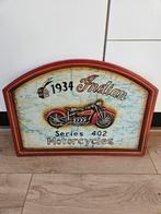 Wandbord Indian Motorcycles - Vintage Decoratie, Ophalen of Verzenden, Gebruikt