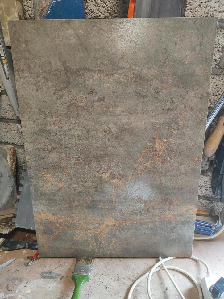 Restant Italiaanse tegels 120 x60 cm,, Doe-het-zelf en Verbouw, Tegels, Zo goed als nieuw, Overige materialen, Ophalen