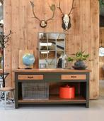 Werkbank, Dressoir, Dressoir met lades, Industrieel, Groen, Antiek en Kunst, Ophalen of Verzenden