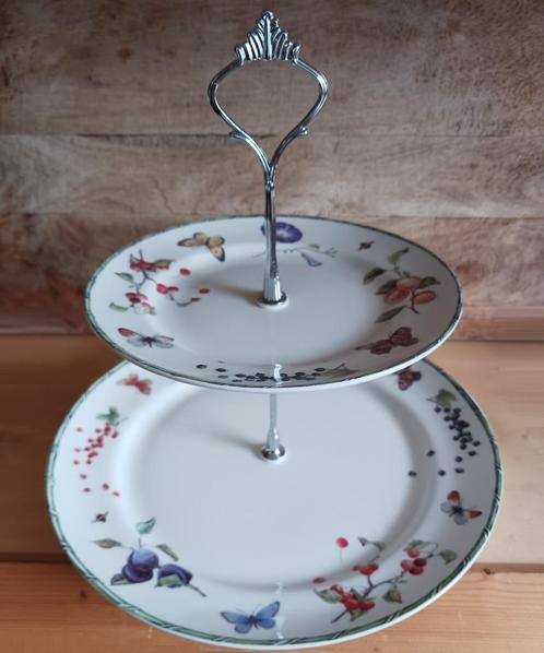 Janneke Brinkman Etagère Fruit & Flowers, Huis en Inrichting, Keuken | Servies, Zo goed als nieuw, Schaal of Schalen, Overige stijlen