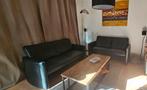 Leolyx 2,5 zit banken, één bank is beschadigd. (foto's ), Huis en Inrichting, Ophalen of Verzenden, Gebruikt
