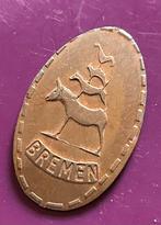 Pressed penny Bremen, Postzegels en Munten, Ophalen of Verzenden, Overige materialen, Buitenland
