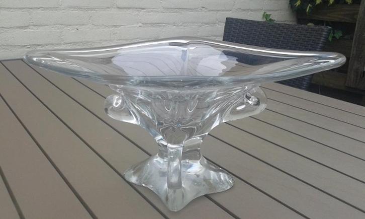 Italiaanse design schaal, Huis en Inrichting, Woonaccessoires | Schalen en Manden, Zo goed als nieuw, Schaal, Overige vormen, Glas