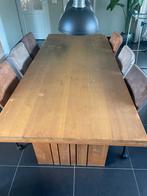 Teak houten eettafel, Huis en Inrichting, Complete eetkamers, Ophalen, Gebruikt, Teak