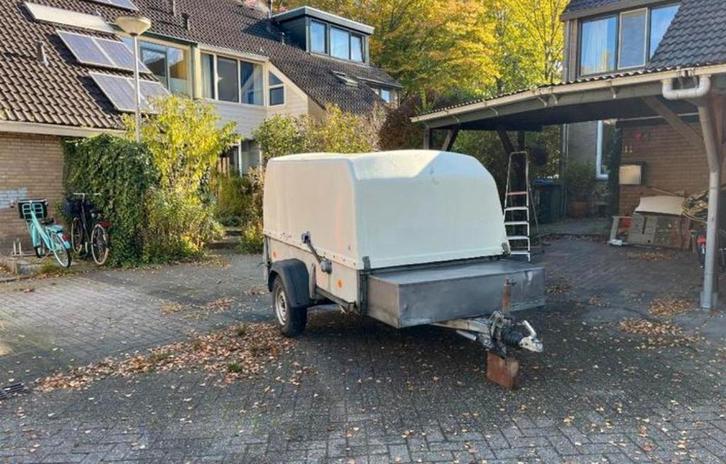 Westfalia enkelas aanhanger met kap 250x140x140 750kg geremd, Auto diversen, Aanhangers en Bagagewagens, Gebruikt, Ophalen