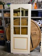Binnen deur, met glas, stop, deur van hout., Doe-het-zelf en Verbouw, Ophalen, Gebruikt, 80 tot 100 cm, Binnendeur
