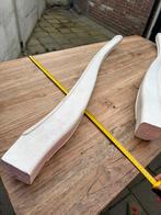 Houten Showtafel met Lange Poten, Ophalen, 100 tot 150 cm, Eikenhout, Zo goed als nieuw