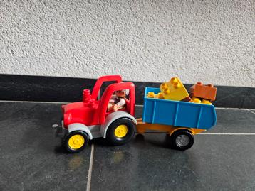 Duplo 10524 Grote traktor met aanhanger  beschikbaar voor biedingen