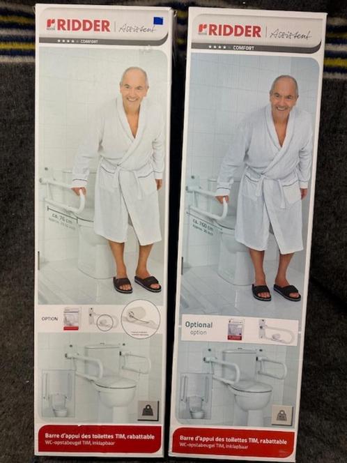 Ridder toiletbeugel Tim lang 76cm opklapbaar staal, Diversen, Verpleegmiddelen, Nieuw, Ophalen of Verzenden