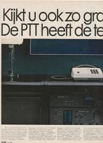 Retro reclame 1982 PTT telecommunicatie telefoon toestellen, Verzamelen, Retro, Verzenden, Overige typen