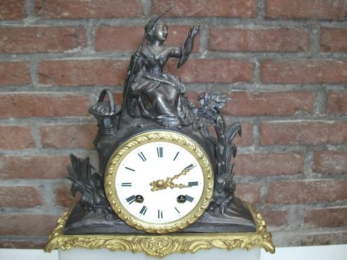 Antieke Franse Pendule ( touwtje ) uit 1830, Antiek en Kunst, Antiek | Klokken, Ophalen