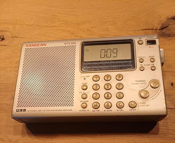 Sangean ATS-505 Wereldontvanger met SSB, Telecommunicatie, Zenders en Ontvangers, Gebruikt, Ophalen