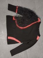 Zwarte Le Comte trui met veren - Maat M, Kleding | Dames, Truien en Vesten, Maat 38/40 (M), Zwart, Ophalen of Verzenden, Zo goed als nieuw