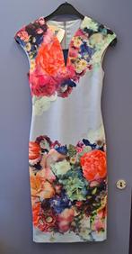 Ted Baker midi/maxi jurk licht blauw+ bloemen S (XS-S) 45568, Blauw, ., Ted Baker, Ophalen of Verzenden
